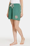 Rosaline Reclaimed Nature Knit Cotton Shorts (Pack Of 2) - Green Blue — thumbnail 3
